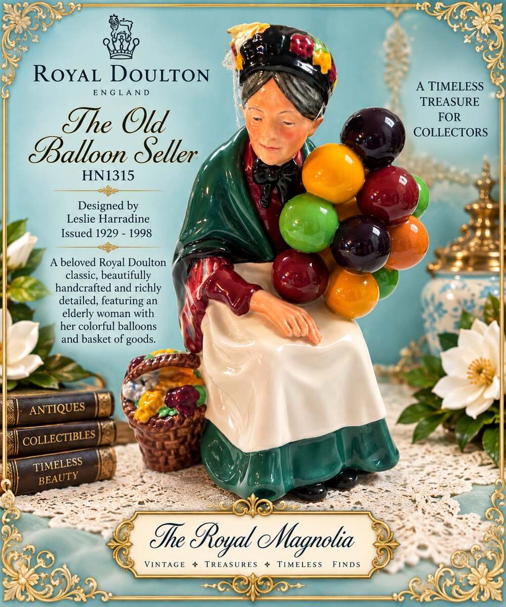 Royal Doulton England Figurine The Old Balloon Seller HN1315
